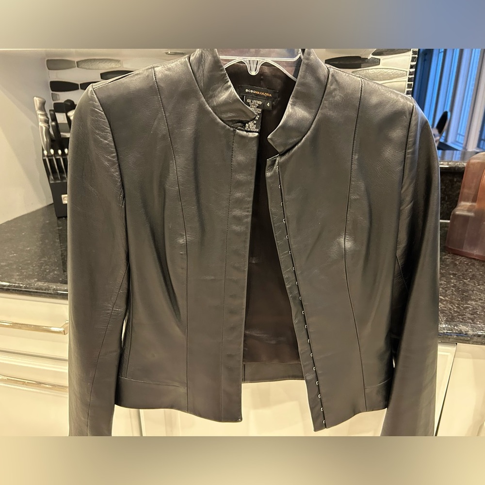 Bcbg leather jacket